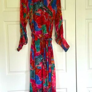 Farm Rio Classic Long Sleeve Dress-Size S